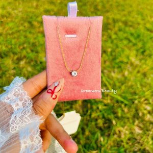 single zircon necklace