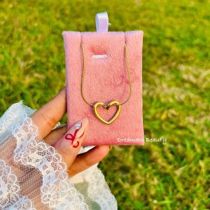 hollow heart necklace