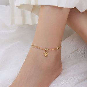 zircon love anklet