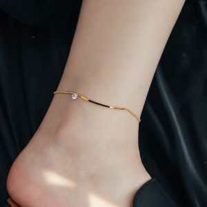 zircon design anklet