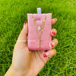 double layer zircon pendant